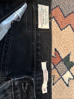 Levi's Men’s Black Straight Wedge Jeans
